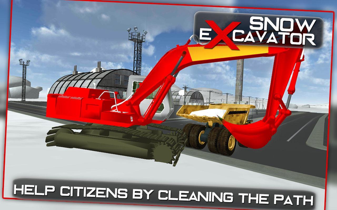 Heavy Excavator Snow Rescue