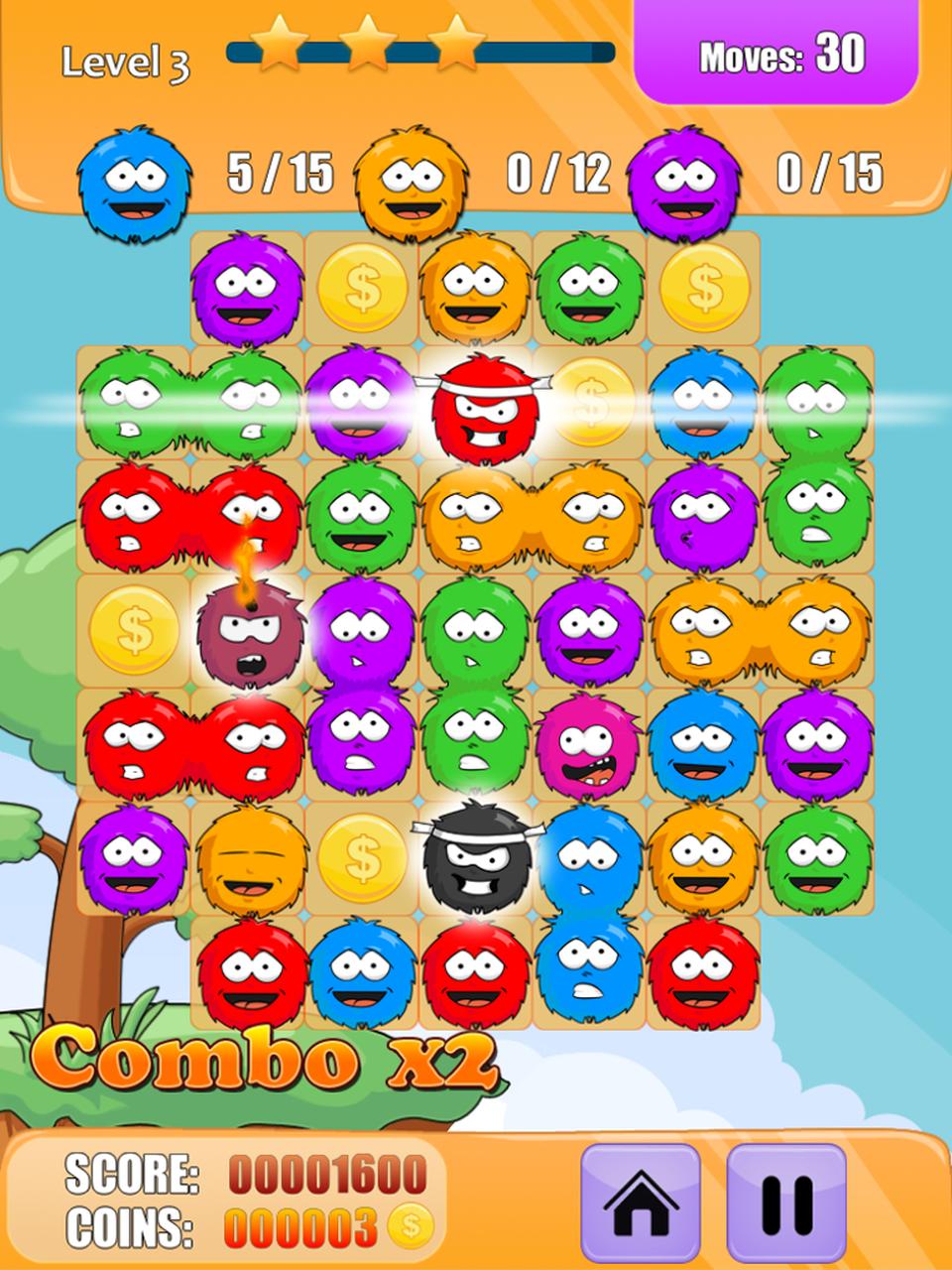 Shaggy Monsters Match 3