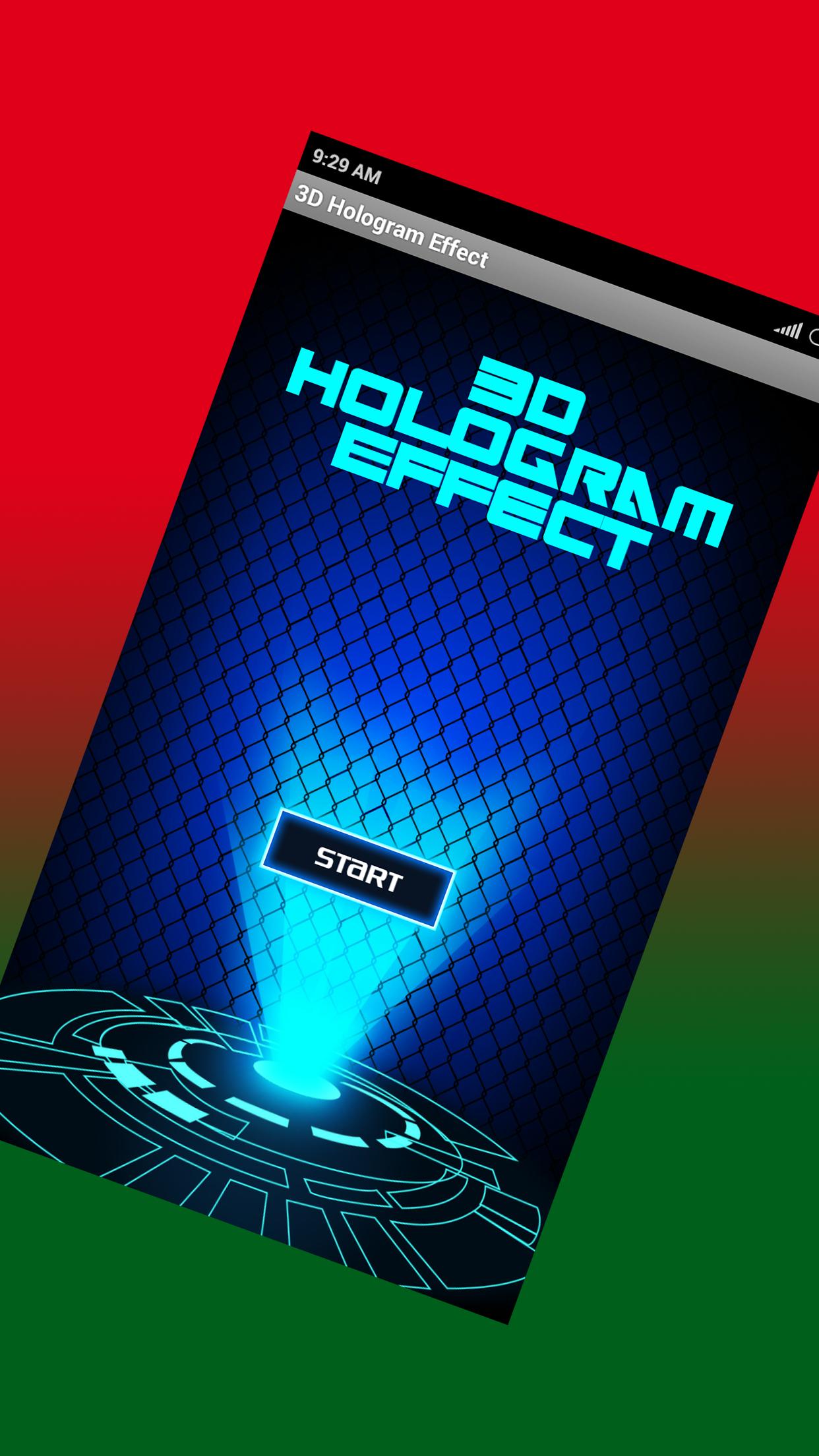 3D Hologram Effect