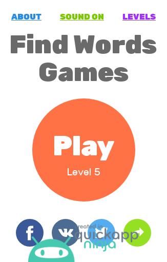 Find Words Games