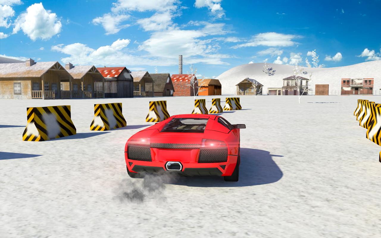 Car parking winter 3d