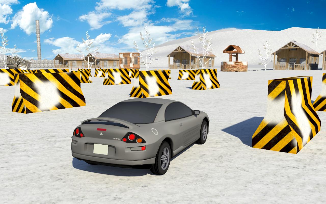 Car parking winter 3d
