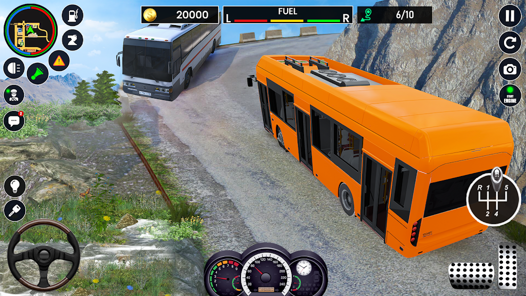 Mountain Road Bus Diving Game