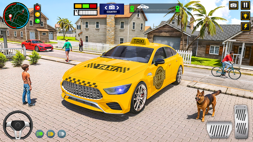 City Taxi Car Driving Game