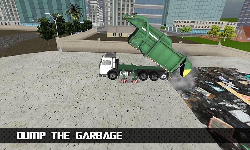 Garbage Truck Big City Driver