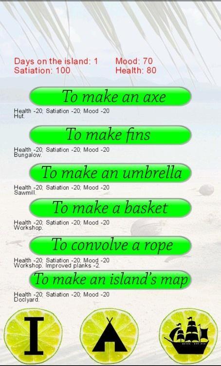 Desert island (text game)