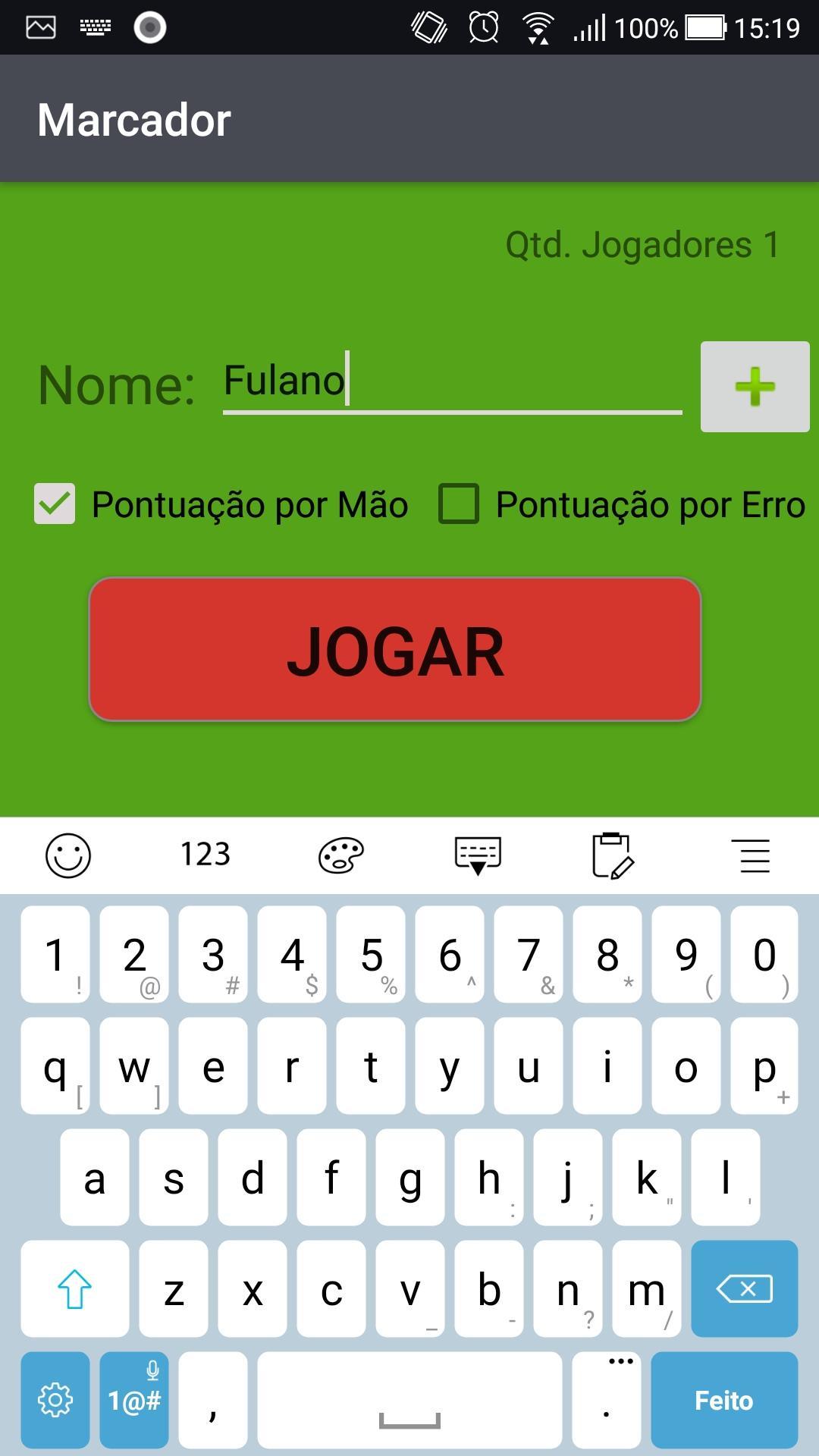 Marcador de Truco (Fodinha)