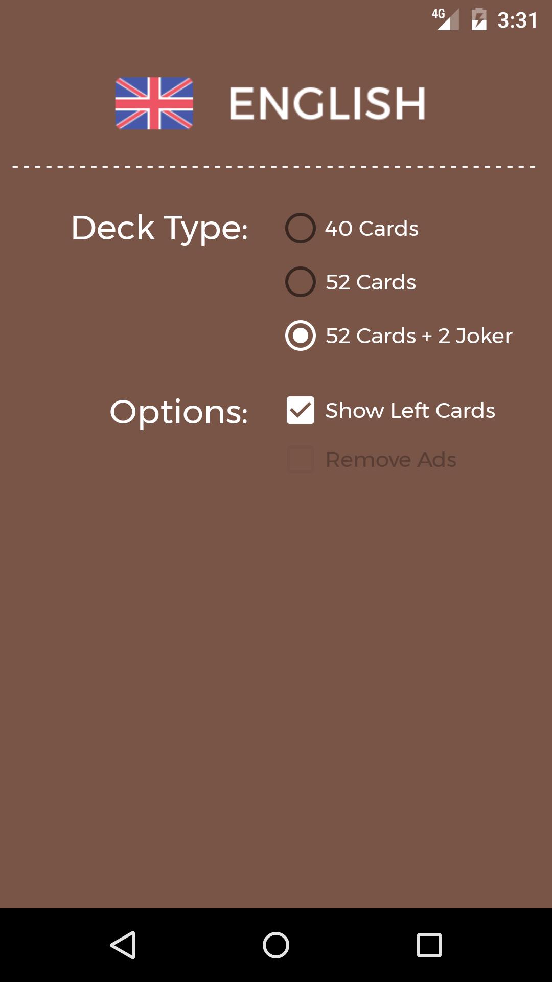 Cards Deck